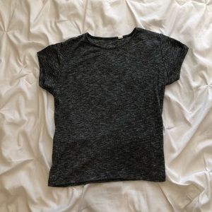 Me to We Gray Crop Top